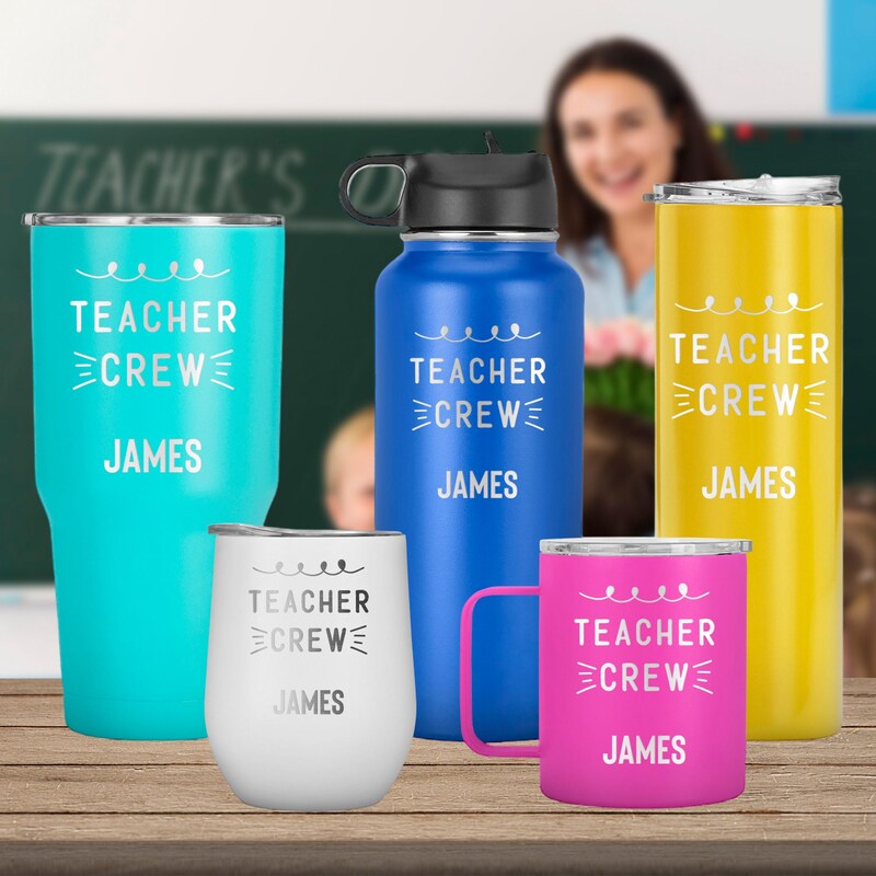 Teacher Crew Name Personalized Tumbler , Gift for Teacher, Mug For Teacher, Teacher Appreciation Mug, Gift for Teacher from Student
